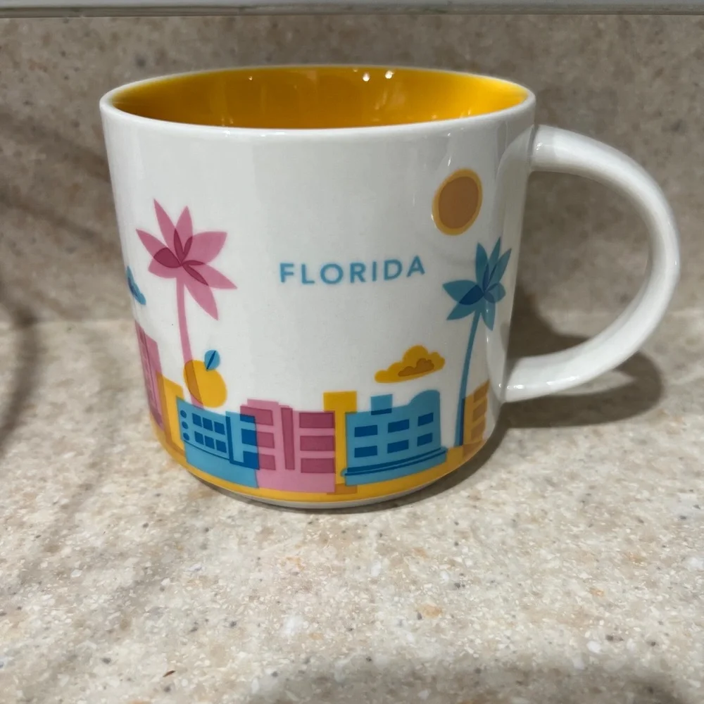 Starbucks Coffee YAH Mug 2017 FLORIDA You Are Here Collection 14 oz